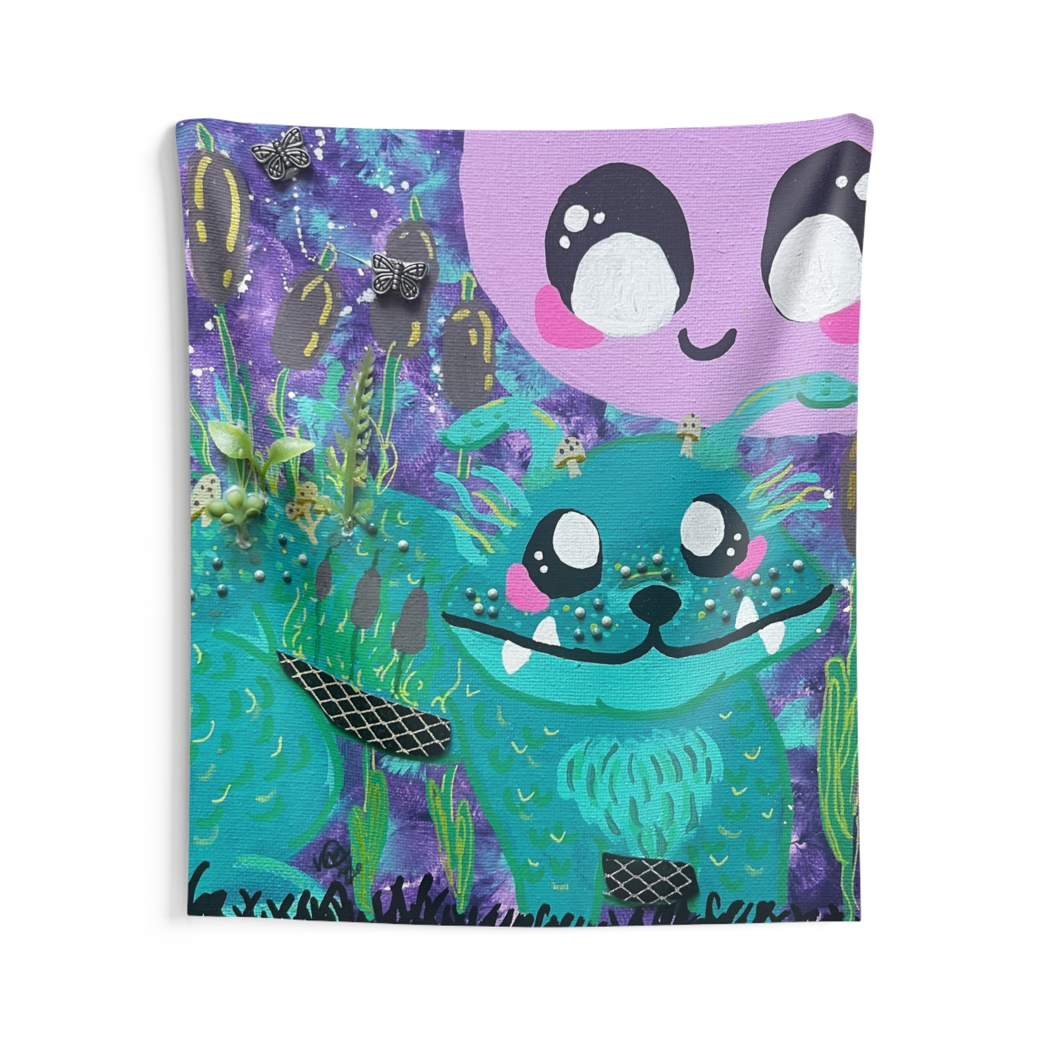 Cute Cryptid Wall Tapestry — Cute Dobhar-Chu Bedroom Decor