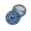 Cryptid Pin Button — Cute Lusca Enamel-Style Badge