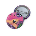 Cryptid Pin Button — Cute Lusca Enamel-Style Badge