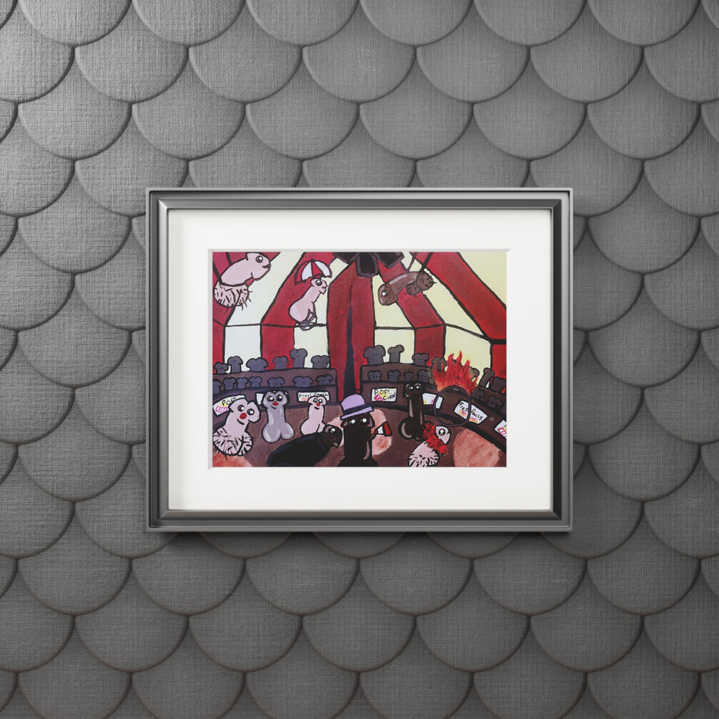 The Greatest Sh*t Show Fine Art Print with Passepartout Frame
