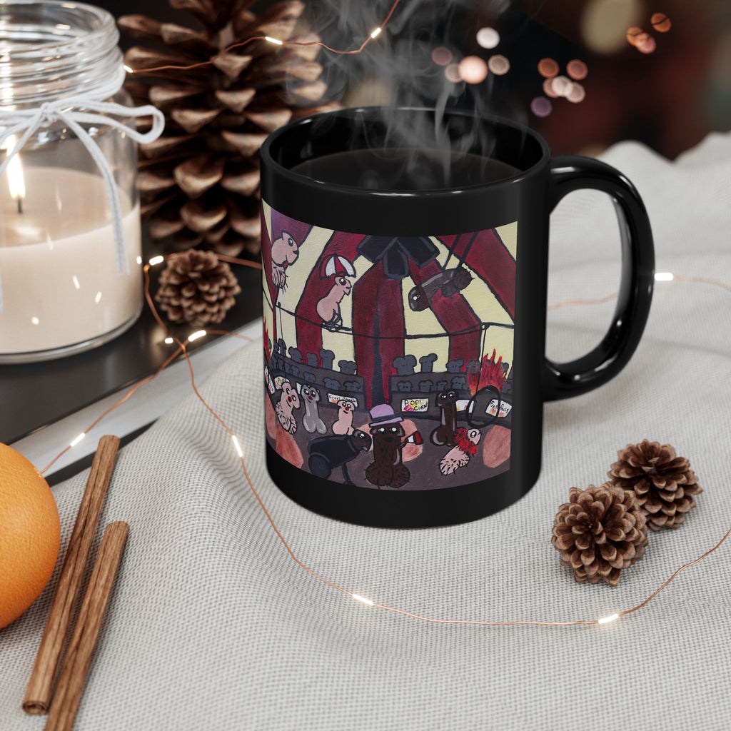 Black Mug — The Greatest Sh*t Show by Artist Kourtni Sparkle (11oz & 15oz)