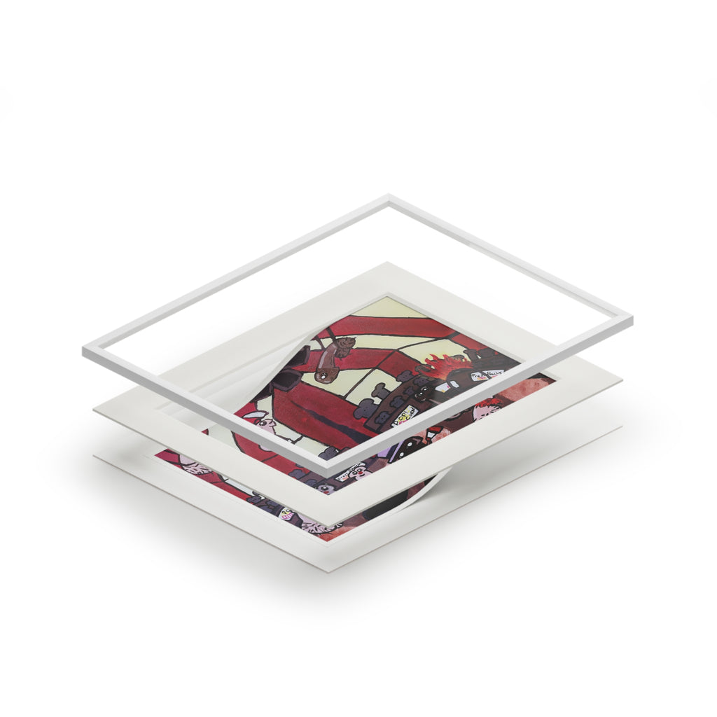 The Greatest Sh*t Show Fine Art Print with Passepartout Frame
