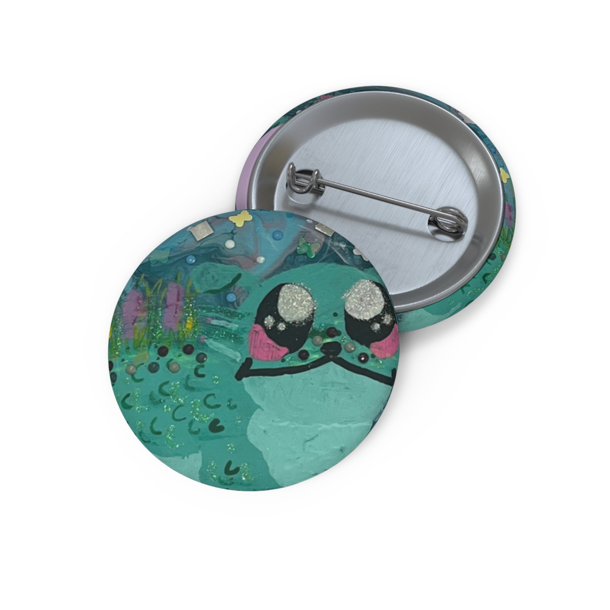 Cryptid Pin Button — Cute Dobhar-Chu 2 Enamel-Style Badge