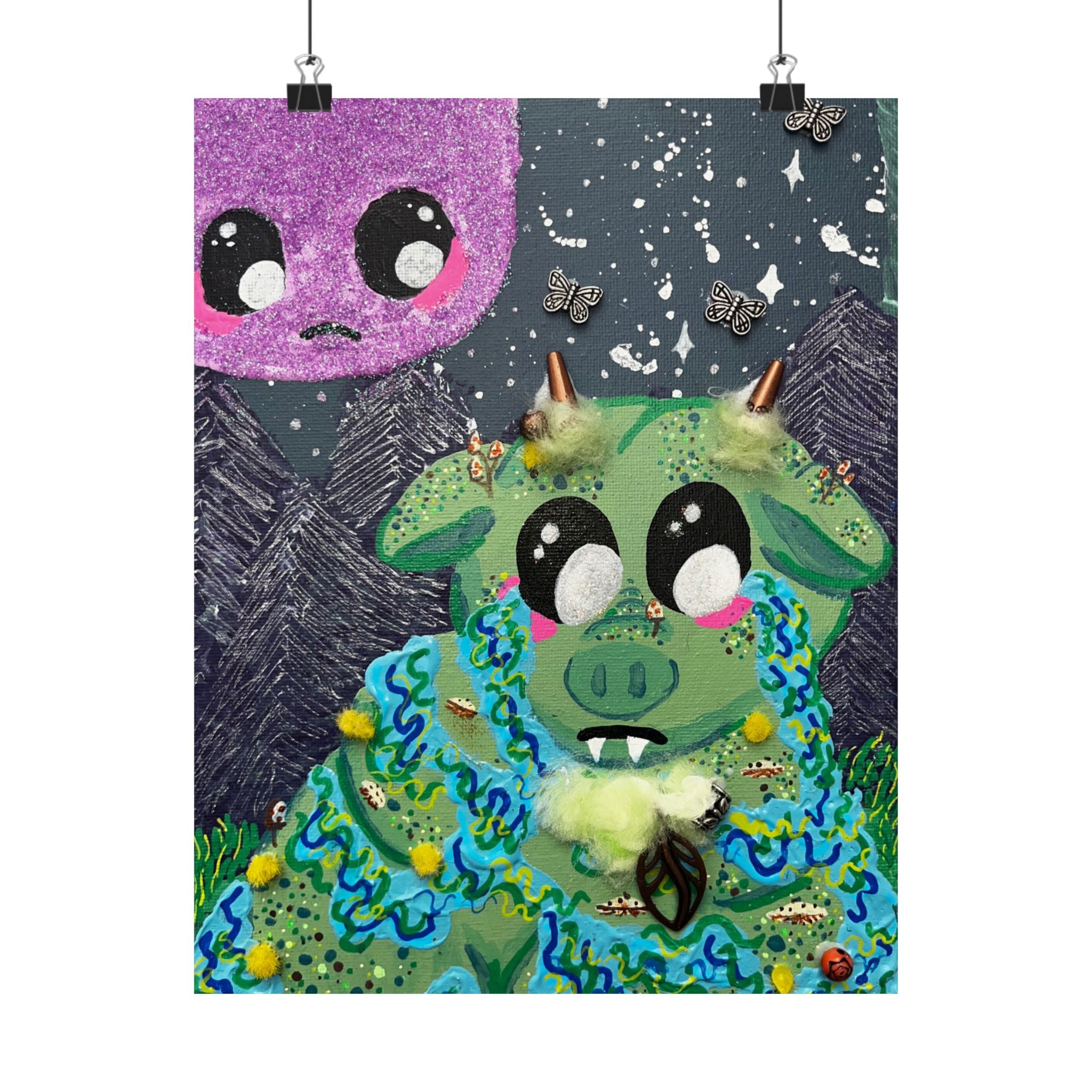 Cute Cryptid- Squonk Poster