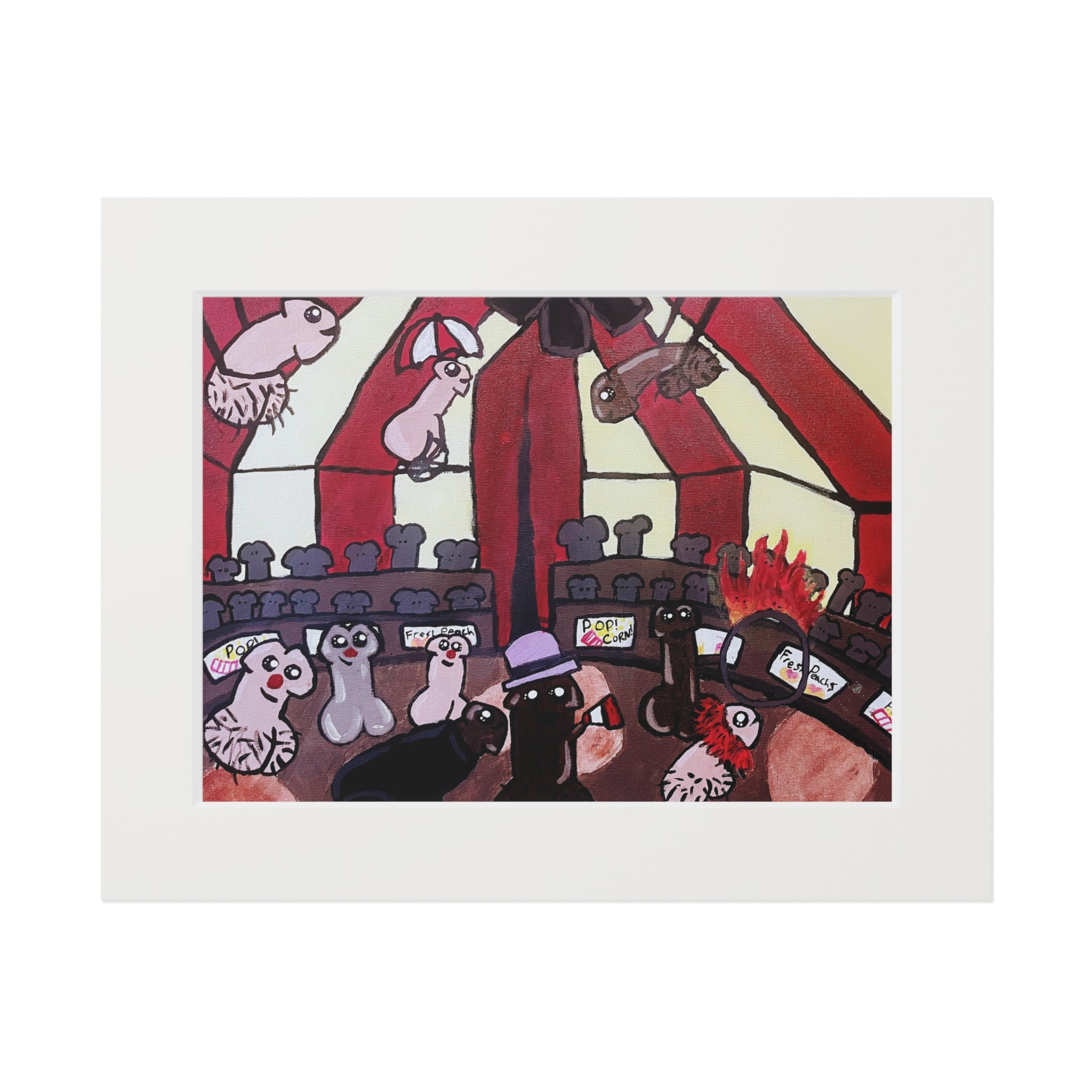 The Greatest Sh*t Show Fine Art Print with Passepartout Frame