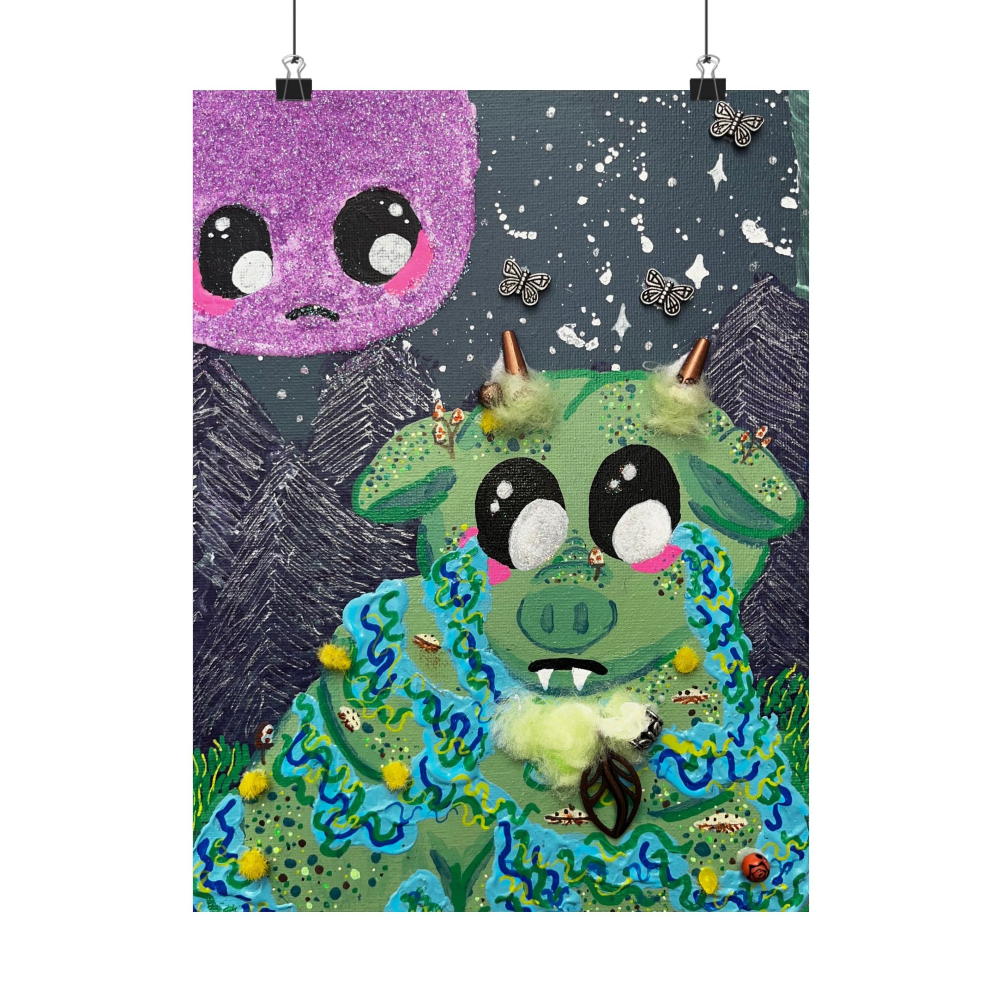 Cute Cryptid- Squonk Poster