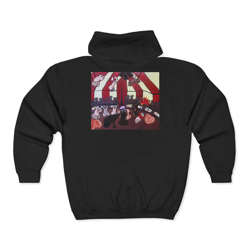 Zip Hoodie — "The Greatest Sh*t Show" Graphic Zip-Up Hoodie