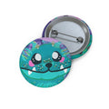 Cute Cryptid Pin Button — Cute Dobhar-Chu Enamel-Style Badge