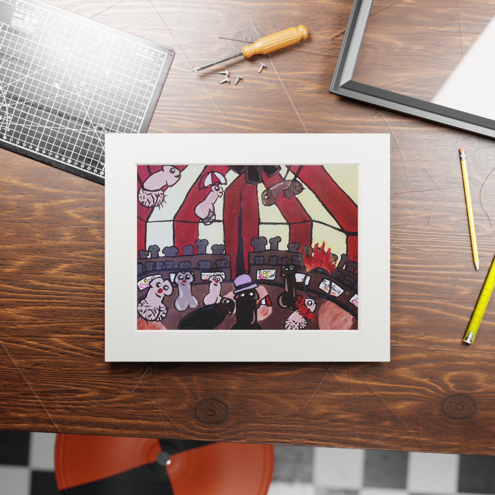 The Greatest Sh*t Show Fine Art Print with Passepartout Frame