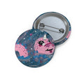 Cute Cryptid Pin Button — Cute Nessie 2 Enamel-Style Badge