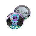 Cute Cryptid Pin Button — Cute Mothman Enamel-Style Badge