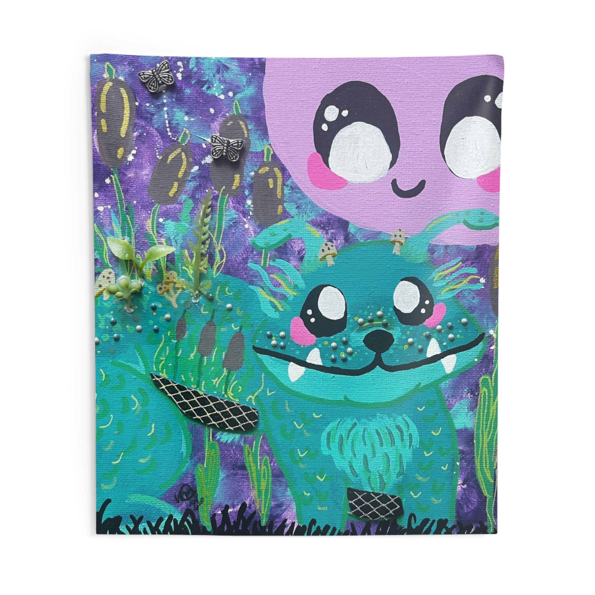 Cute Cryptid Wall Tapestry — Cute Dobhar-Chu Bedroom Decor