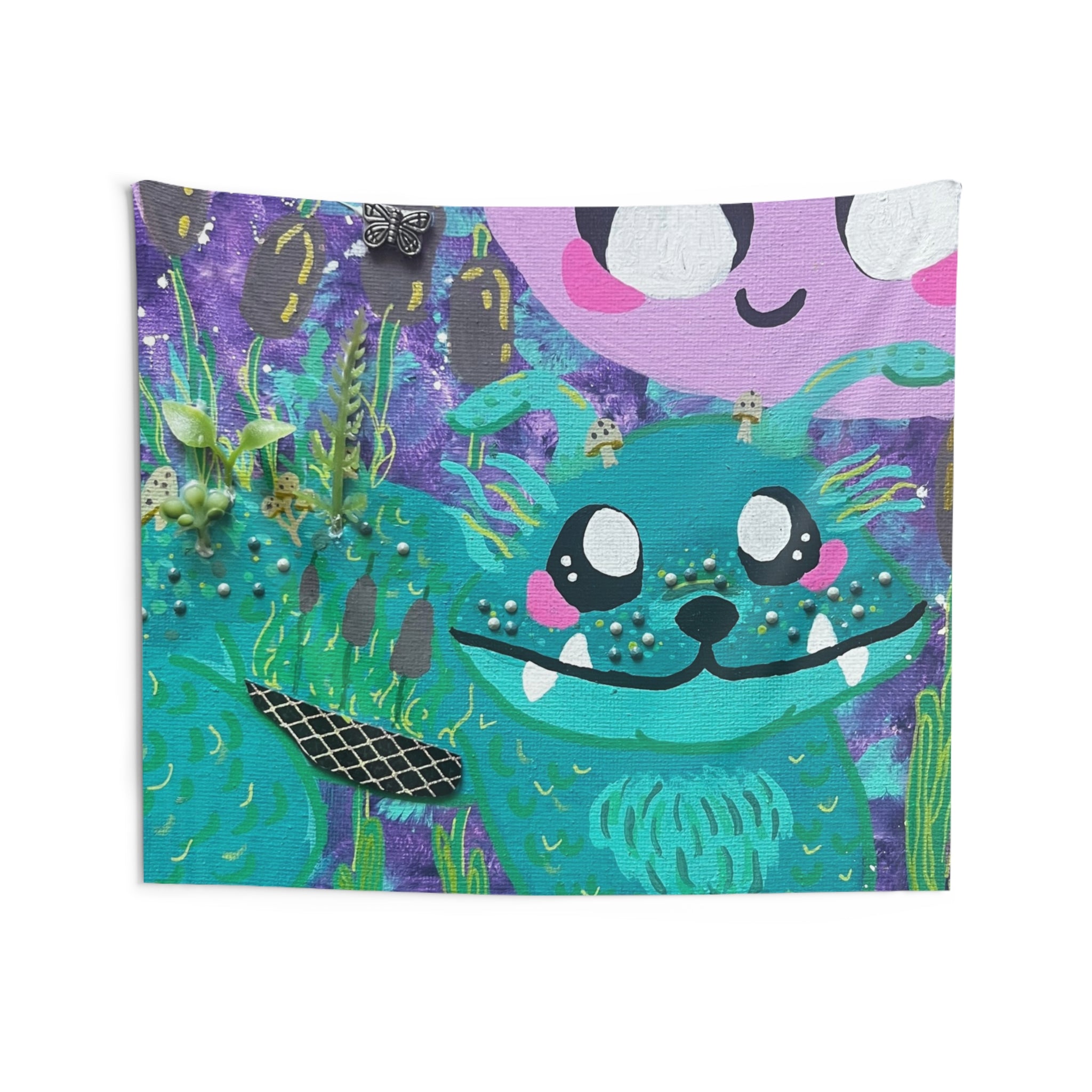 Cute Cryptid Wall Tapestry — Cute Dobhar-Chu Bedroom Decor