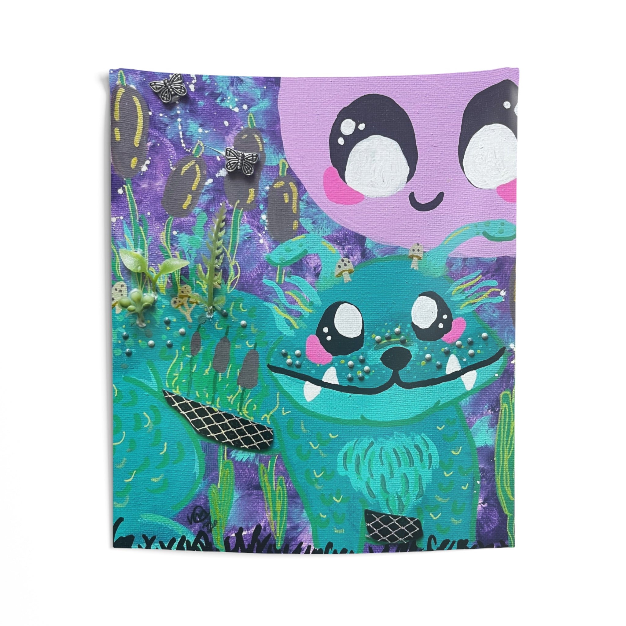 Cute Cryptid Wall Tapestry — Cute Dobhar-Chu Bedroom Decor