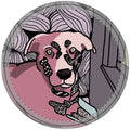 Retractable Leash — Artistic Pink Dog Portrait Retractable Pet Leash