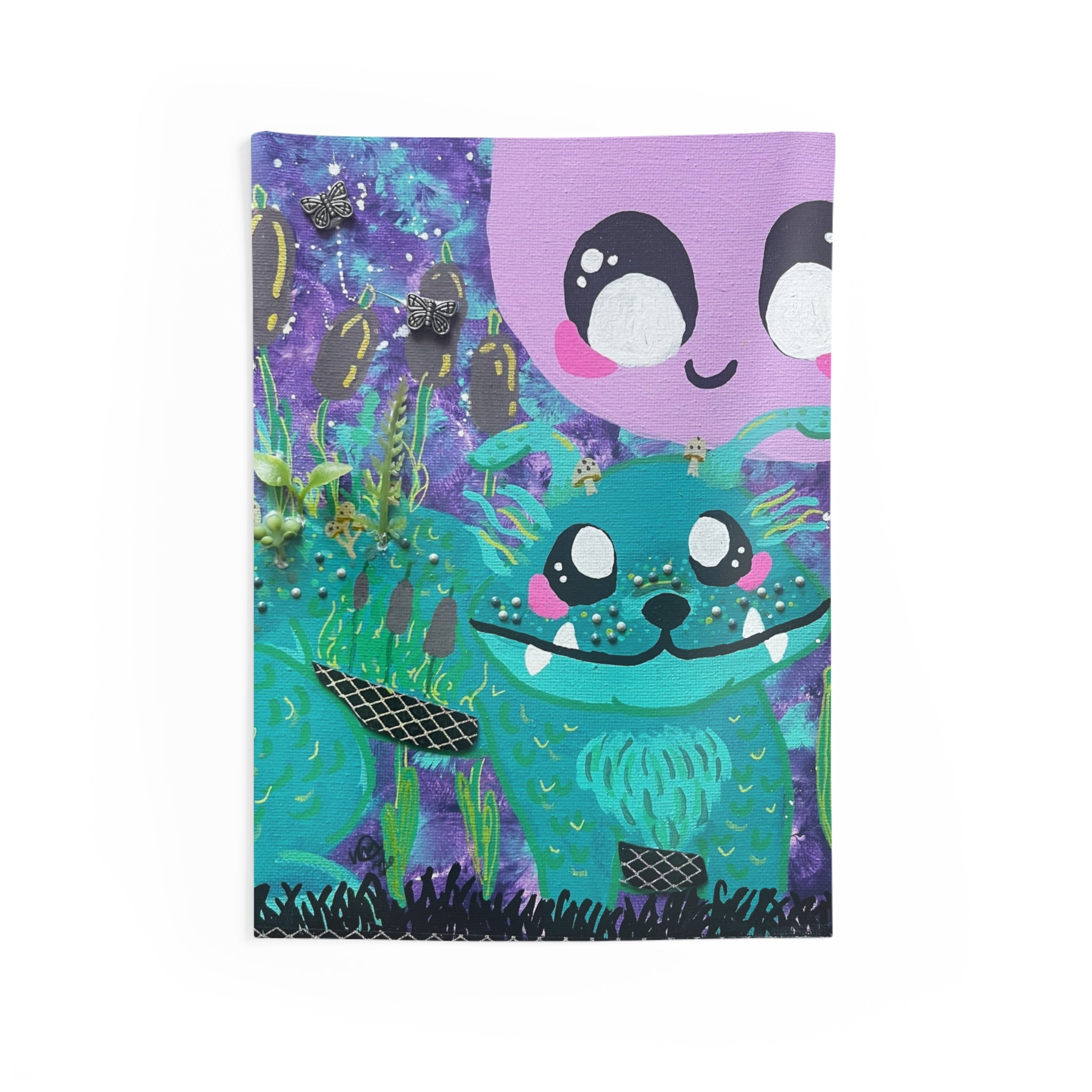 Cute Cryptid Wall Tapestry — Cute Dobhar-Chu Bedroom Decor