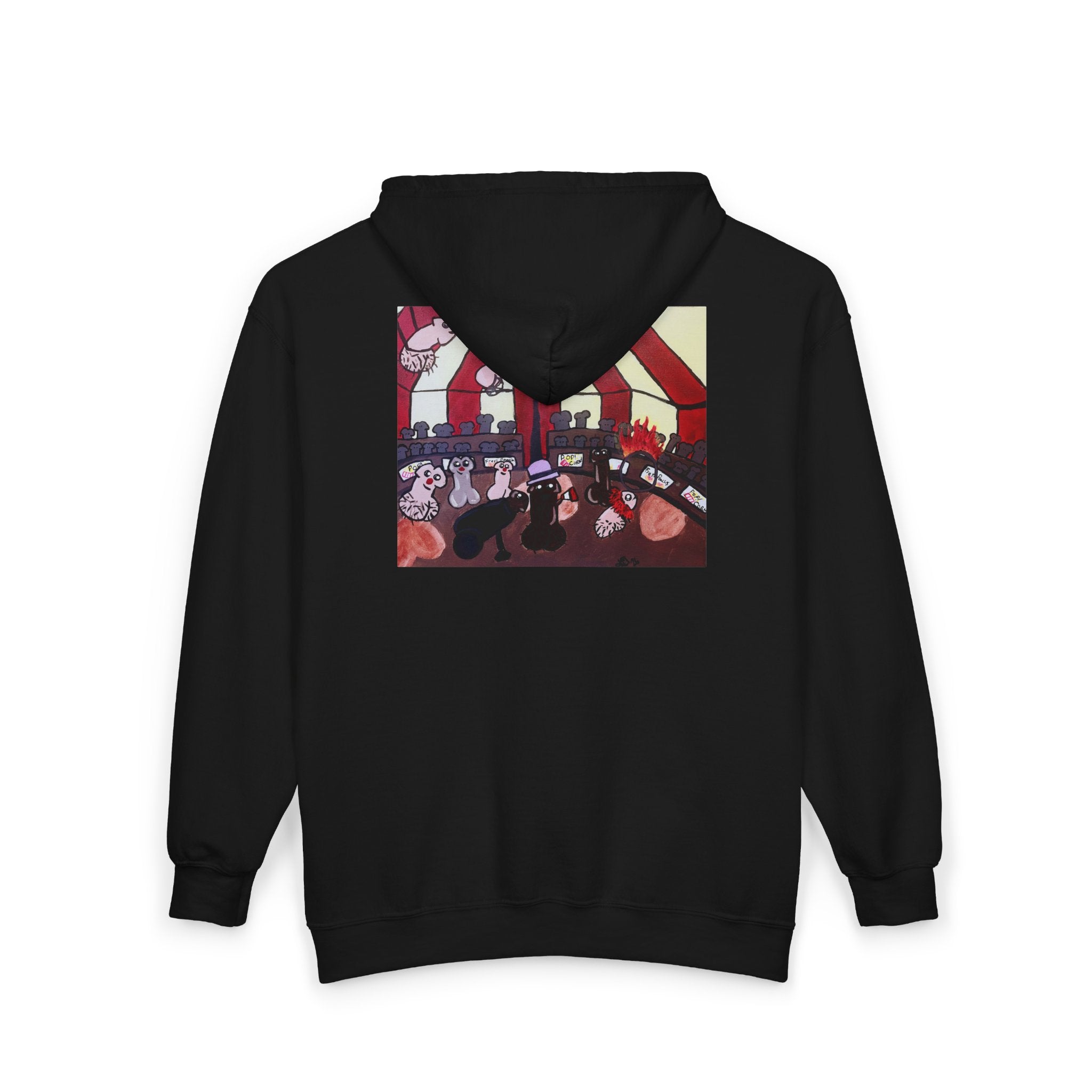 Zip Hoodie — "The Greatest Sh*t Show" Graphic Zip-Up Hoodie